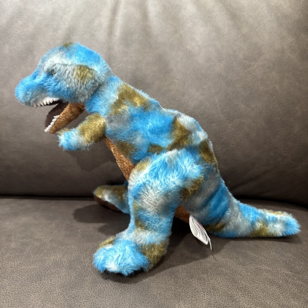 Aurora Blue T REX Dinosaur Plush Stuffed Animal 14" Long